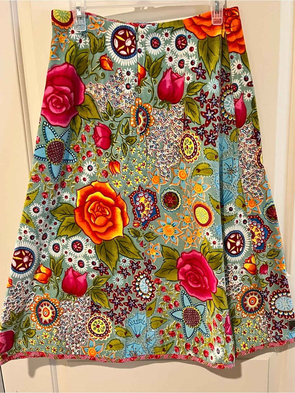 Oilily Floral A-Line Skirt size 38 Made in India